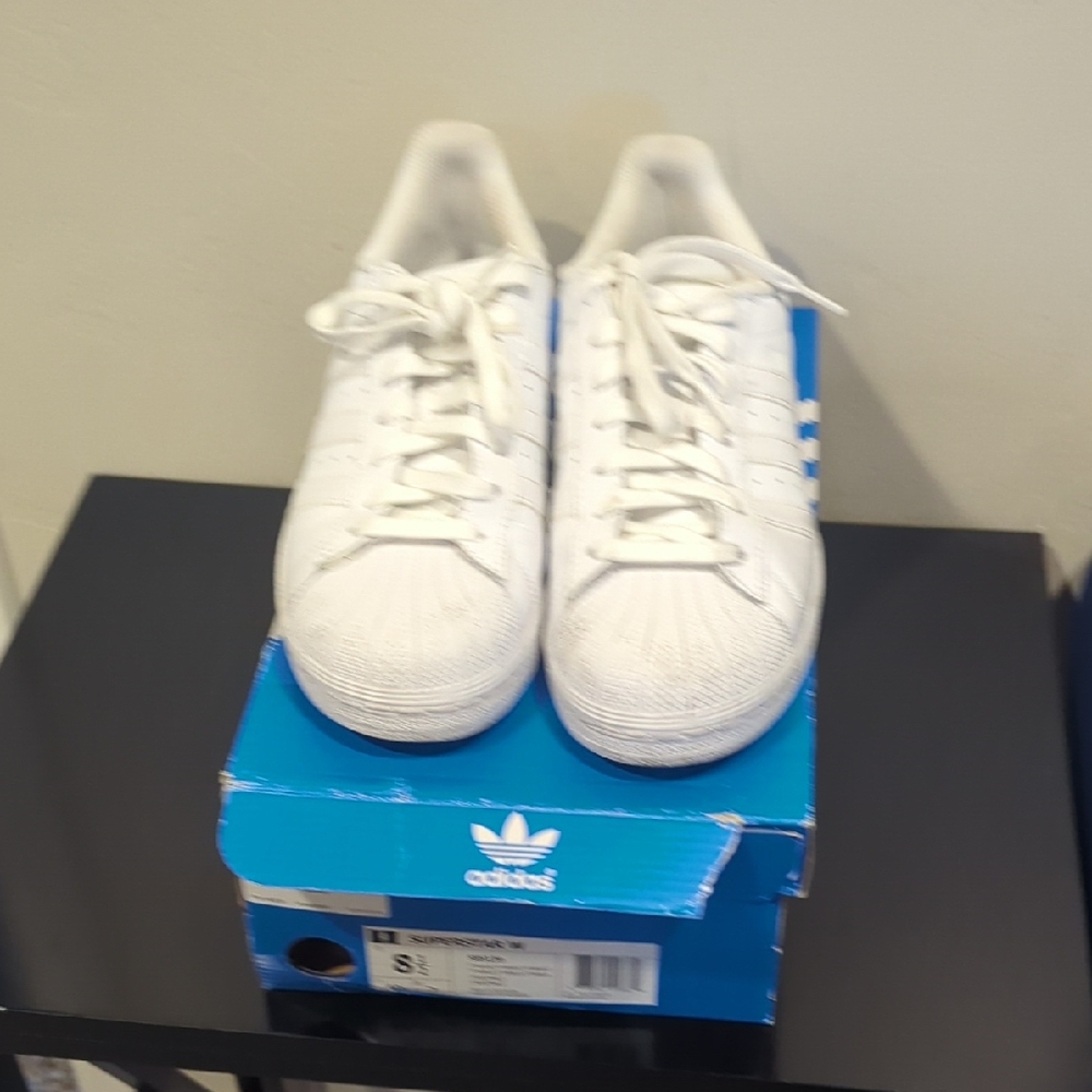 Adidas Women's White Superstar Sneakers